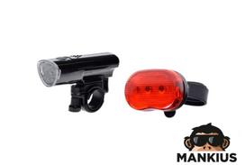 Priekinio ir galinio žibintų komplektas LED BICYCLE