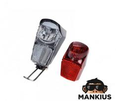 Priekinio ir galinio žibintų komplektas LED BICYCLE