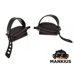 Pedalai treniruoklio dviračio su dirželiais 2PCS AXIS 9/16 "