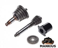 Transmisijos / pavarų dėžės dantračių komplektas SIMSON S51 5-SPEED long