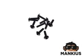 ALIUMINIŲ JUODŲ VARŽTŲ KOMPLEKTAS 5X20 BLACK 10 PCS PACK