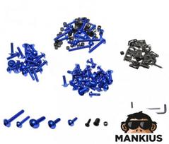 ALIUMINIŲ JUODŲ VARŽTŲ KOMPLEKTAS BLUE (SET)