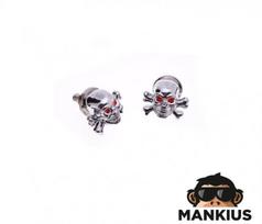 Varžtai numerių tvirtinimui  SKULL/BONES CHROME