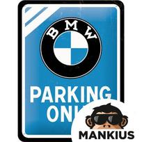 Skardinis ženkliukas 15X20 BMW PARKING ONLY 26177