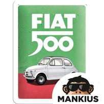 Skardinis ženkliukas 15X20 FIAT 500 ITALIAN COLOUR 26254