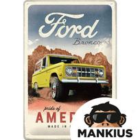 Skardinis ženkliukas 20x30 FORD BRONCO AMERICA 22367