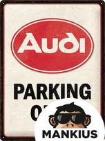 Skardinis ženkliukas 30x40 AUDI PARKING ONLY 23327