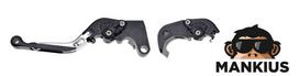 Rankenų komplektas, stabdžio + sankabos  CNC FOLDABLE FOR SUZUKI SILVER