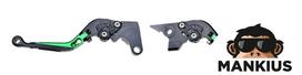 Rankenų komplektas, stabdžio + sankabos  CNC FOLDABLE FOR YAMAHA GREEN
