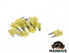 Saugikliai  MINI 20A WITH LED 10-PC PACK