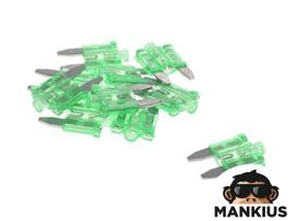 Saugikliai  MINI 30A WITH LED 10-PC PACK