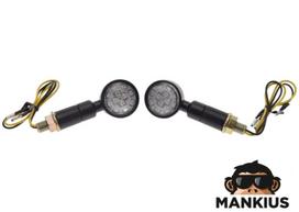 Posūkio žibintas BLACK LED, SET OF 2 PCS