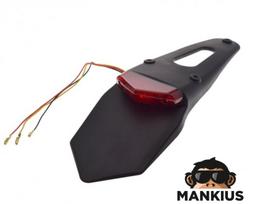Galinis LED žibintas, RED LENS, W/MUDGUARD