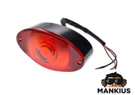 Galinis žibintas BLACK RED LENS