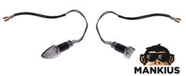 Universalūs posūkiai MINI BLACK CLEAR LENS, LED,