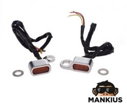 MINI Universalūs LED posūkiai LIGHT FOR HARLEY CHROME