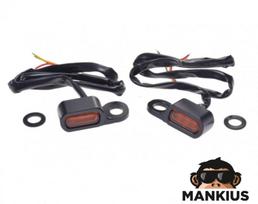 MINI Universalūs LED posūkiai LIGHT FOR HARLEY BLACK