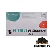 Vienkartinės nitrilinės pirštinės SOFT, SIZE L, BLACK, 100 PCS