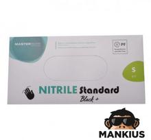 Vienkartinės nitrilinės pirštinės SOFT, SIZE S, BLACK, 100 PCS