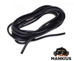 Kuro šlangute, DIA. 5mm, BLACK, 5 METRES