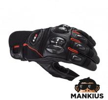 LS2 SPARK 2 Vyriškos pirštinės LEATHER BLACK RED M