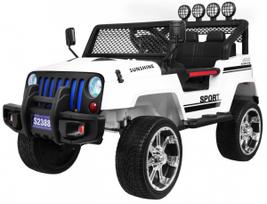 Vaikiškas elektromobilis Džipas Raptor DRIFTER 4 x 4 Baltas