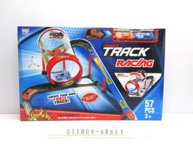 Žaislinė lenktynių trasa „Extreme Track“ su tuneliu