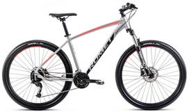 Dviratis Romet Rambler R7.4 2024 silver-red-graphite-18" / M