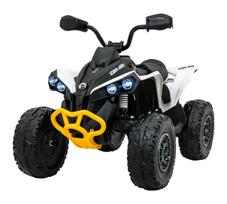 Vaikiškas elektromobilis keturratis Maverick ATV Baltas