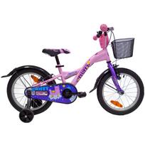 Dviratis 4KIDS Fluffy 16" dydis 9.5" (24 cm) (plieninis, rožinė)