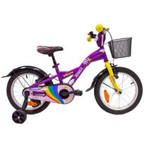 Dviratis 4KIDS Dream 16" dydis 9.5" (24 cm) (plieninis, violetinė)