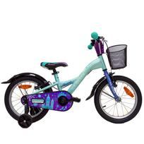 Dviratis 4KIDS Ice Queen 16" dydis 10" (25.5 cm) (aliuminis, žydra)