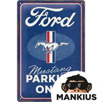 Skardinis ženkliukas 20x30 FORD MUSTANG PARKING 22398