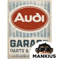 Skardinis ženkliukas 30x40 AUDI GARAGE 23349