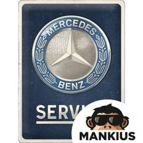 Skardinis ženkliukas 30x40 MERCEDES- BENZ EMBLEM 23357