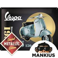Skardinis ženkliukas 30x40 VESPA- GS 150 SIN GOLD 63385