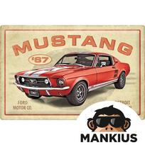 Skardinis ženkliukas 40x60 FORD MUSTANG GT RED 24017