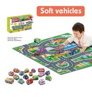 Miesto kilimėlis + minkštas automobilių rinkinys