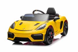 Vaikiškas elektromobilis Porsche 718 MP4 Geltonas