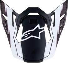 Šalmo snapelis SM10 AMPR BLACK/BALTAS