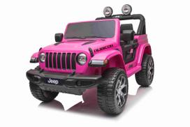 Vaikiškas elektromobilis Jeep Wrangler Rubicon Rožinis