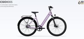 Dviratis 28" elektrinis Tenways CGO800S 374Wh unisex violetinis matinis 48cm one size