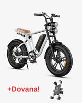 Dviratis 20" elektrinis Engwe M20 viena baterija baltas