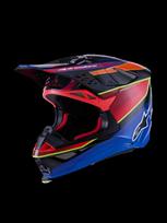 Šalmas S-M10 ERA BLUE/RED/YL X