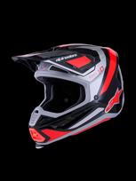 Šalmas SM7 RISE BLK/RD/SILV 2X