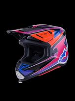 Šalmas SM7 FUSE BLU/PU/PINK M