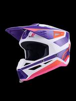 Šalmas SM3 HEAT WHT/PU/PINK L