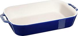 Staub Rectangular Dish Ceramic, dark blue, 34x24x7.6