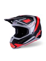 Šalmas SM7 RISE BLK/RD/SILV S
