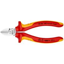 Šoninio kirpimo replės elektrikui 140mm (1000V) KNIPEX